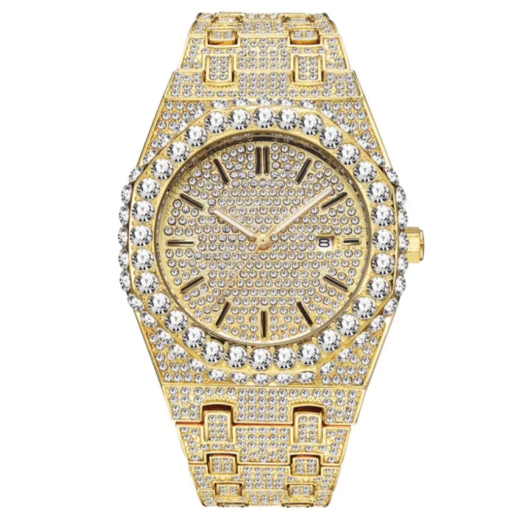 Men's Starry Diamond Quartz Watch