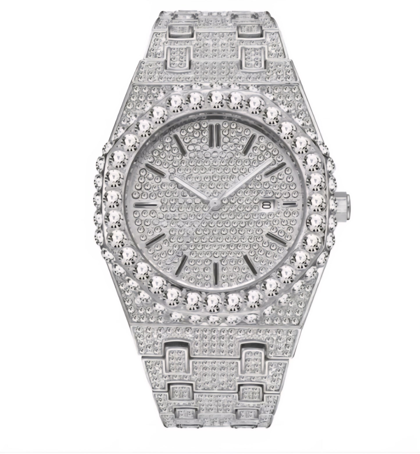 Men's Starry Diamond Quartz Watch