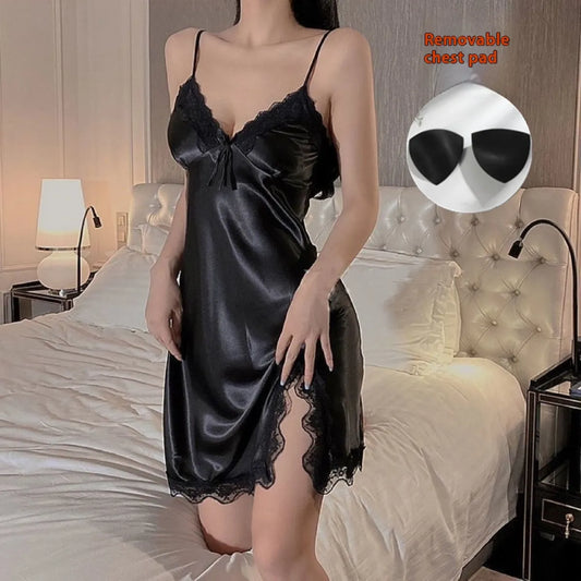 Sexy Silk Lace Nightdress
