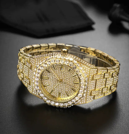 Men's  Starry Diamond Quartz Watch