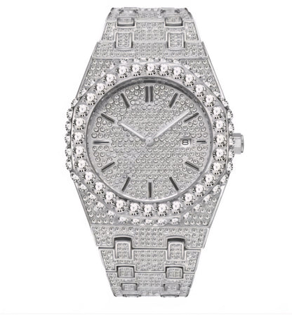 Men's  Starry Diamond Quartz Watch